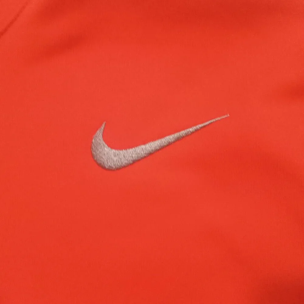 Nike Hoodie Men Size L Therma Fit Pullover Kangaroo Pocket Orange 465784-891